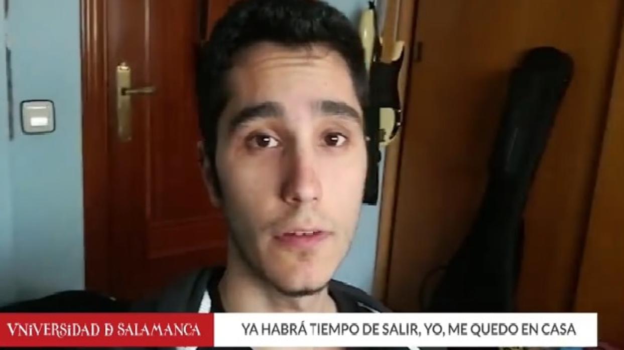 Los estudiantes de la Universidad de Salamanca animan a «quedarse en casa»