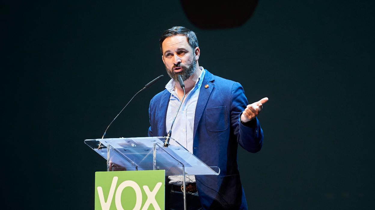 El presidente de Vox, Santiago Abascal