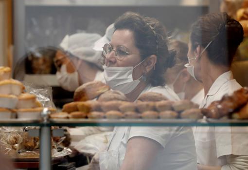 Imagen tomada este miércoles en un comercio de Valencia