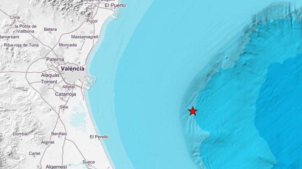 Valencia registra cuatro terremotos frente a la costa