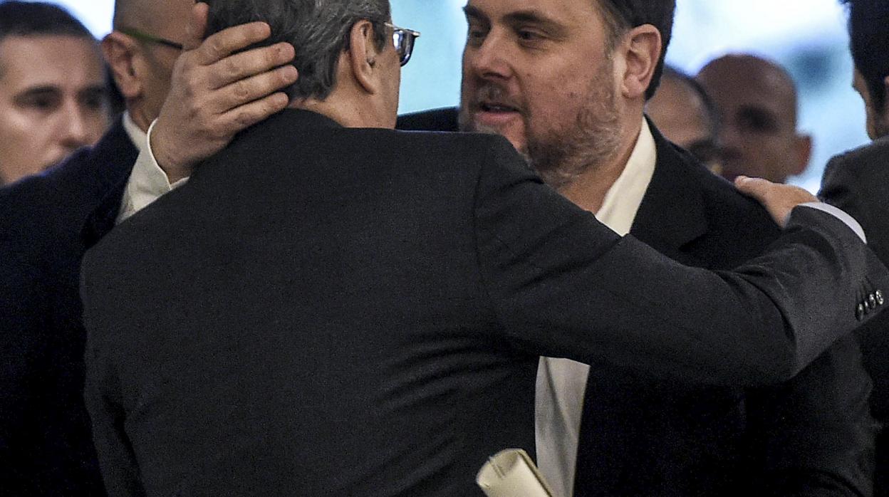 Oriol Junqueras y Quim Torra, en una foto de archivo