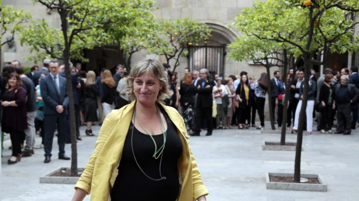 Alba Vergès, en junio de 2018, durante la toma de posesión del cargo como consejera de Salud