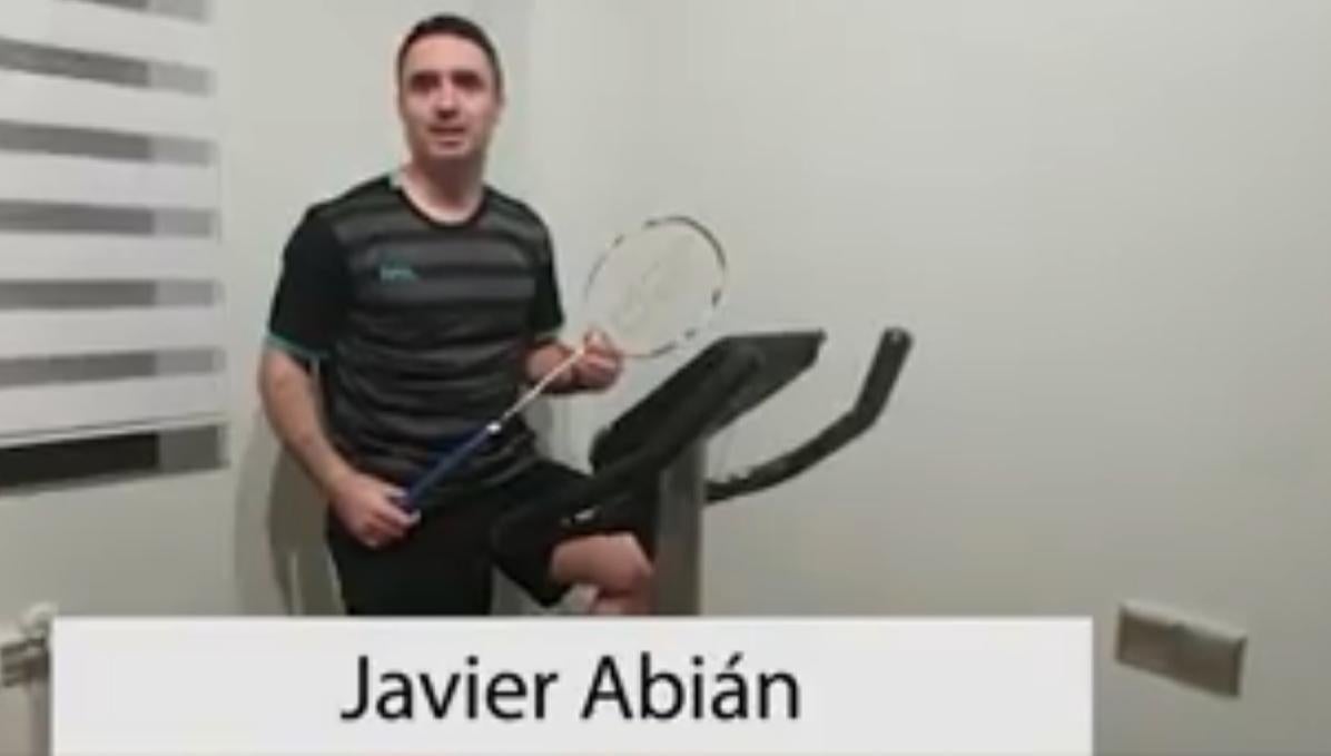 Javier Abián, jugador de bádminton