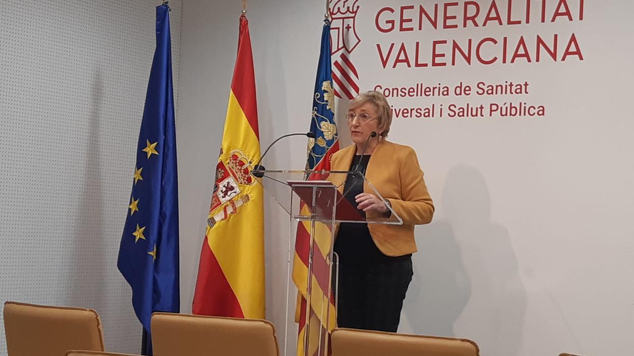 Ana Barceló, durante la rueda de prensa de este martes