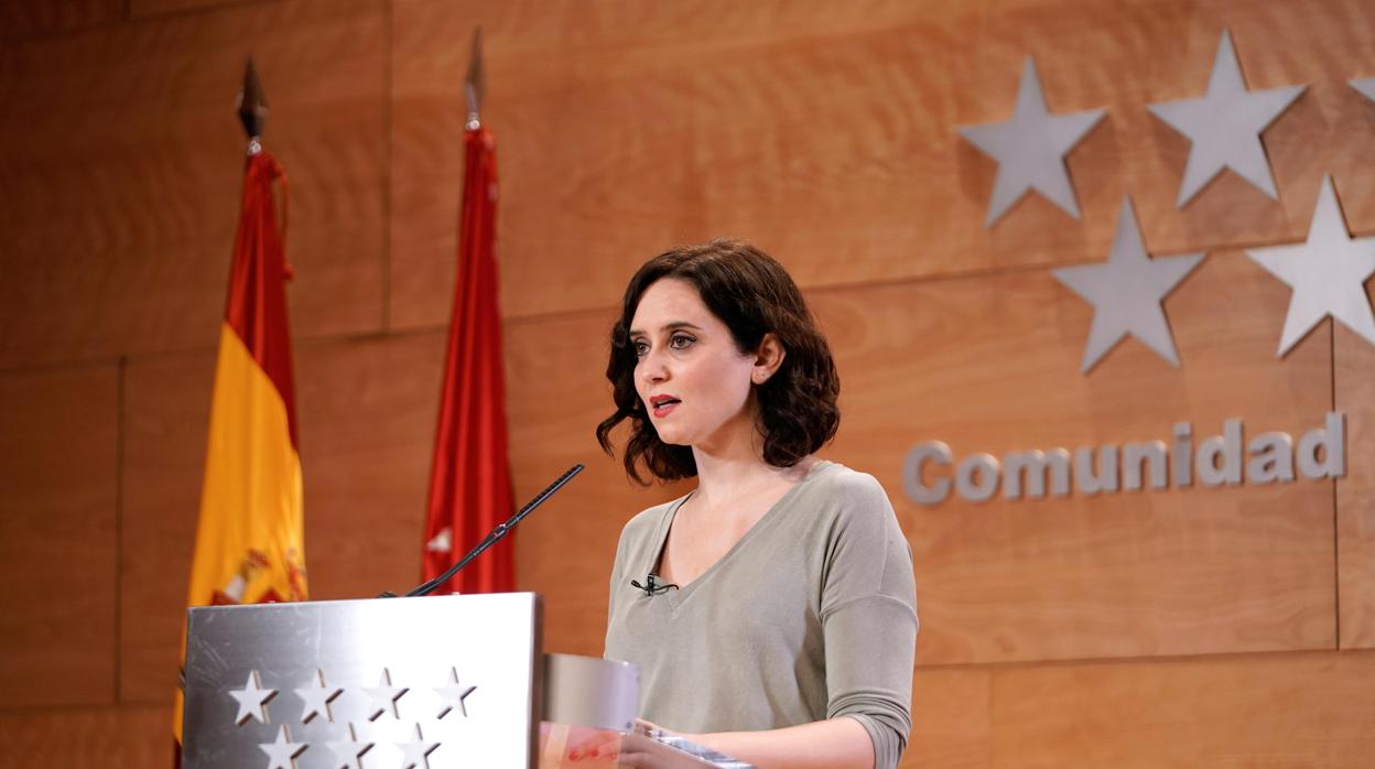 Isabel Díaz Ayuso, presidenta de la Comunidad de Madrid