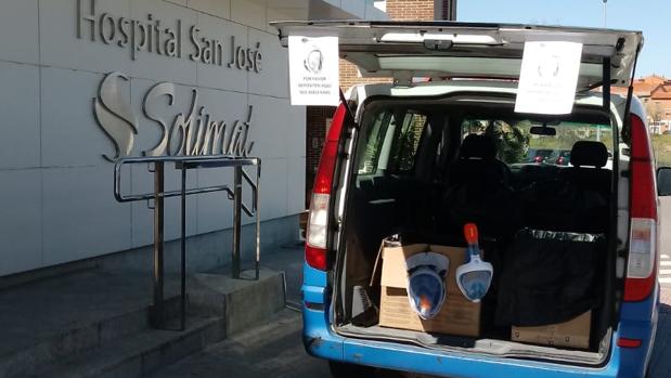 Vecinos de Toledo entregan 200 máscaras de snorkel para la lucha contra el coranavirus