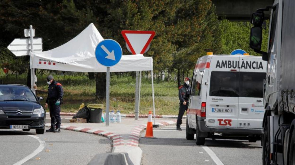 Uno de los accesos a la zona de Igualada