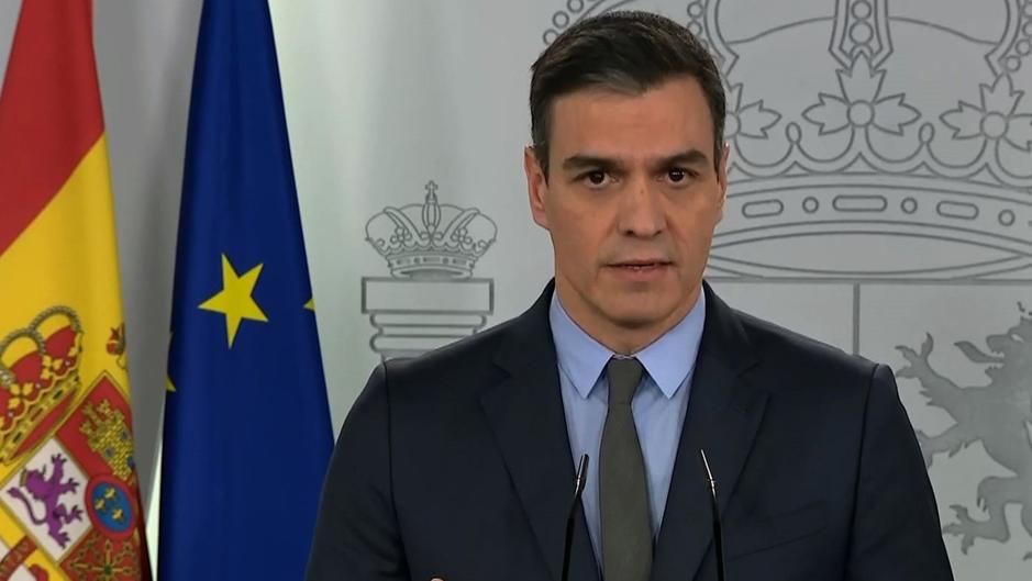 En vídeo: así ha anunciado Pedro Sánchez la paralización de actividades no esenciales desde el lunes para luchar contra el coronavirus