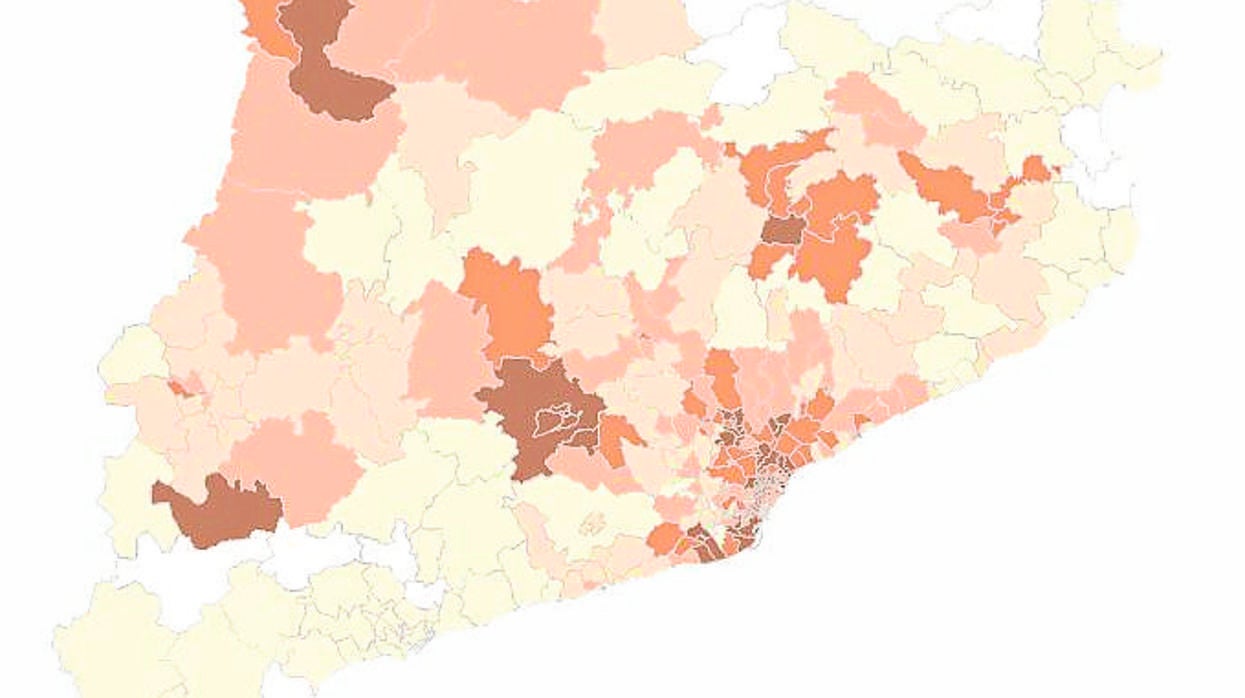 Detalle del mapa de la incidencia