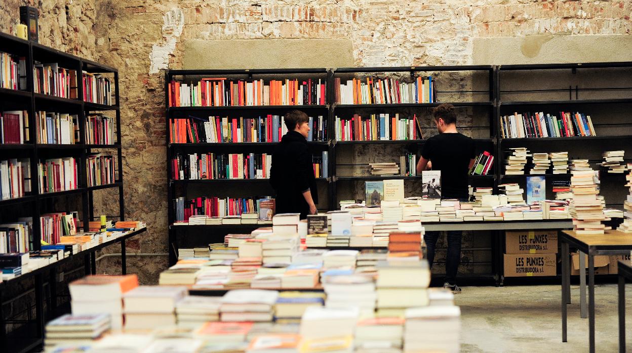 Interior de la librería Calders de Barcelona