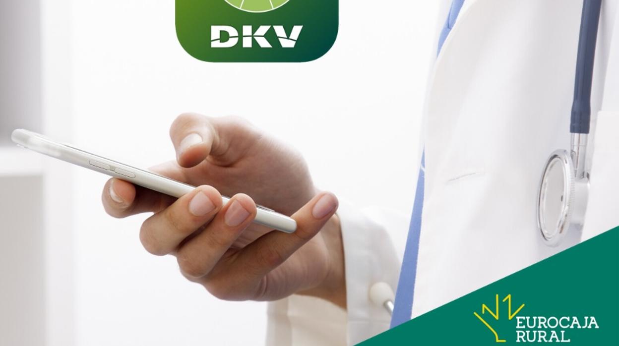 Imagen difundida por Eurocaja Rural sobre la plataforma de telemedicina con DKV Seguros