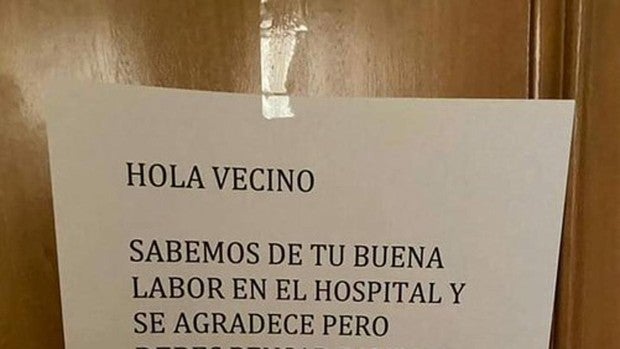 Varios vecinos piden a un médico de su edificio que se vaya hasta que pase el virus: «Hay niños y ancianos»