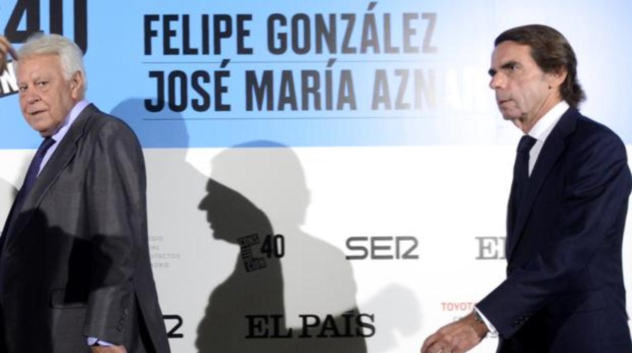 Felipe González y José María Aznar, en una imagen de archivo