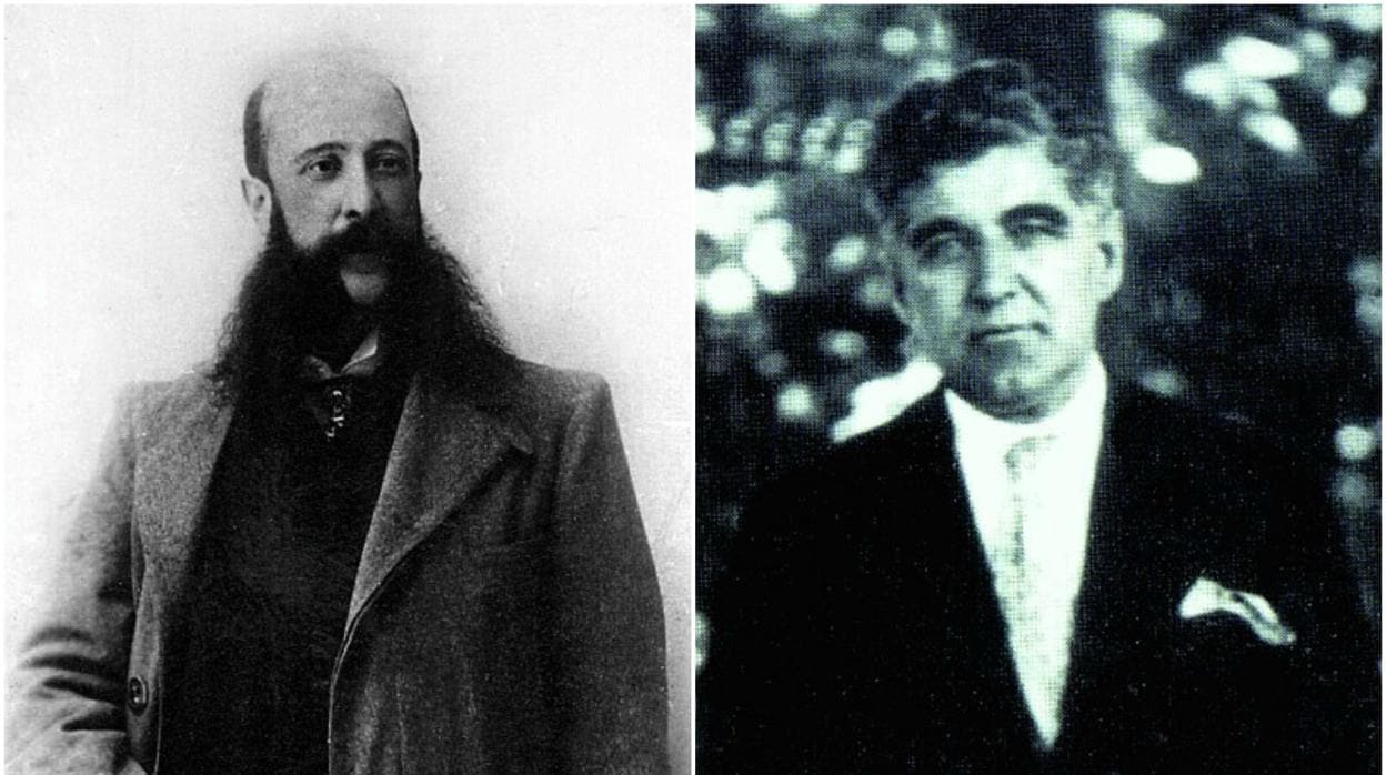 Dos médicos que han sido alcaldes de Toledo. Venancio Ruano en 1902 (a la izquierda) y José Rivera en 1941