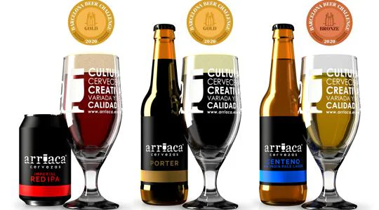 Las tres cervezas premiadas en «Barcelona Beer Challenge» 2020