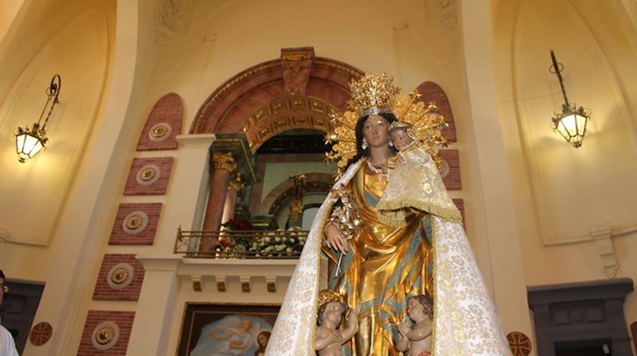 La imagen de la Patrona en una imagen difundida por el Patronato de Santa María Magdalena en su web