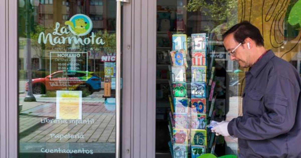 Una de las librerías que permanecen cerradas en Valladolid durante el confinamiento