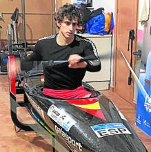 David Llorente iba a representar a Esoala en el K1 de slalom