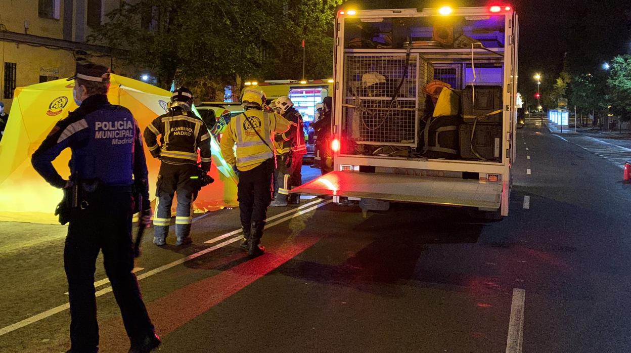 Imagen del lugar donde ha tenido lugar el incendio en la noche del martes