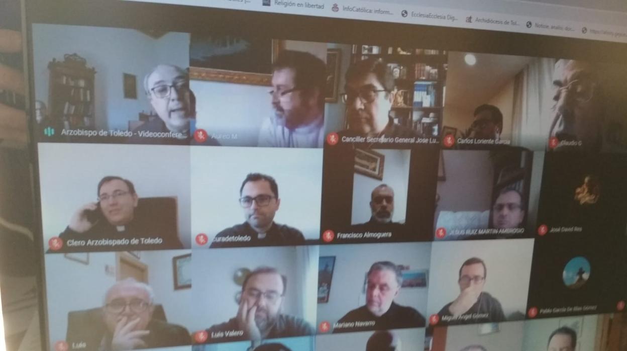 Un momento de la videoconferencia