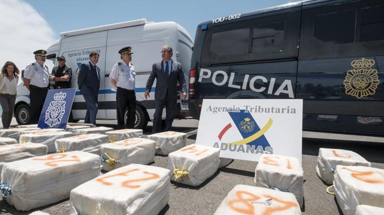 Imagen de archivo de una operación antidroga en Canarias