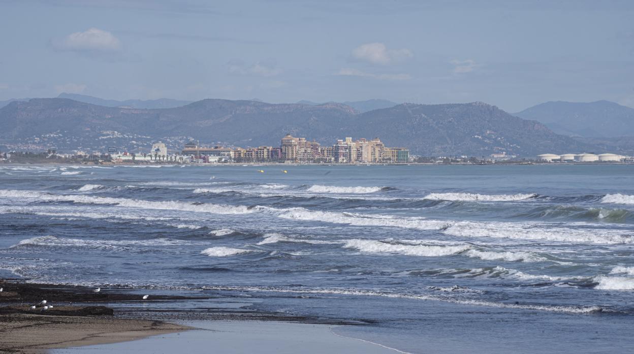 Imagen de la playa de la Malvarrosa de Valencia