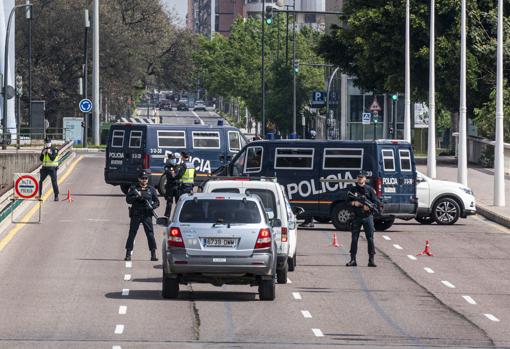 Imagen de un control policial en la ciudad de Valencia