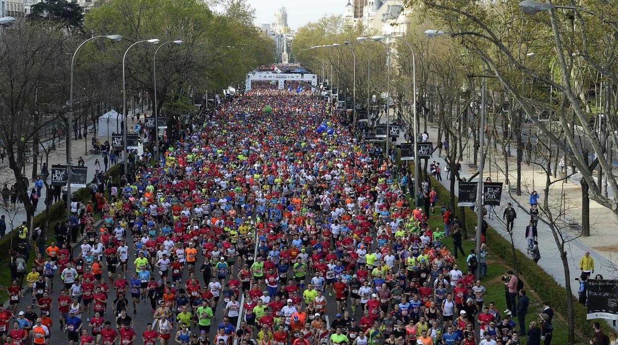 Corredores en la Maratón de Madrid celebrada hace dos años