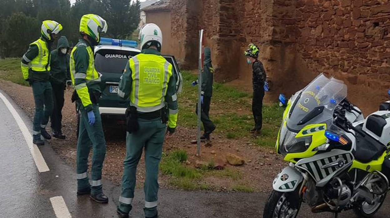 Los agentes habían establecido un control de Tráfico en la A-1503, en Illueca