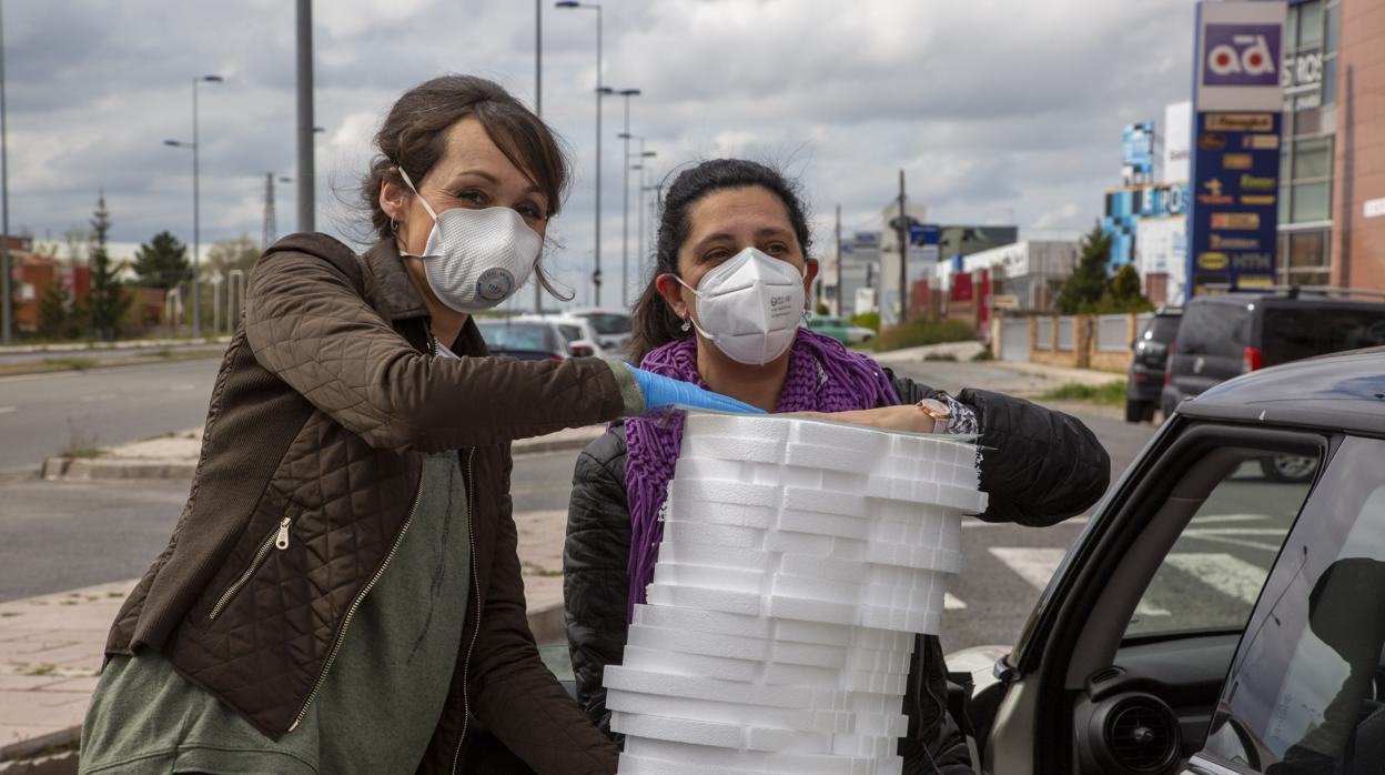 El ayuntamiento de Ávila repartió material de protección contra el coronavirus en los polígonos industriales