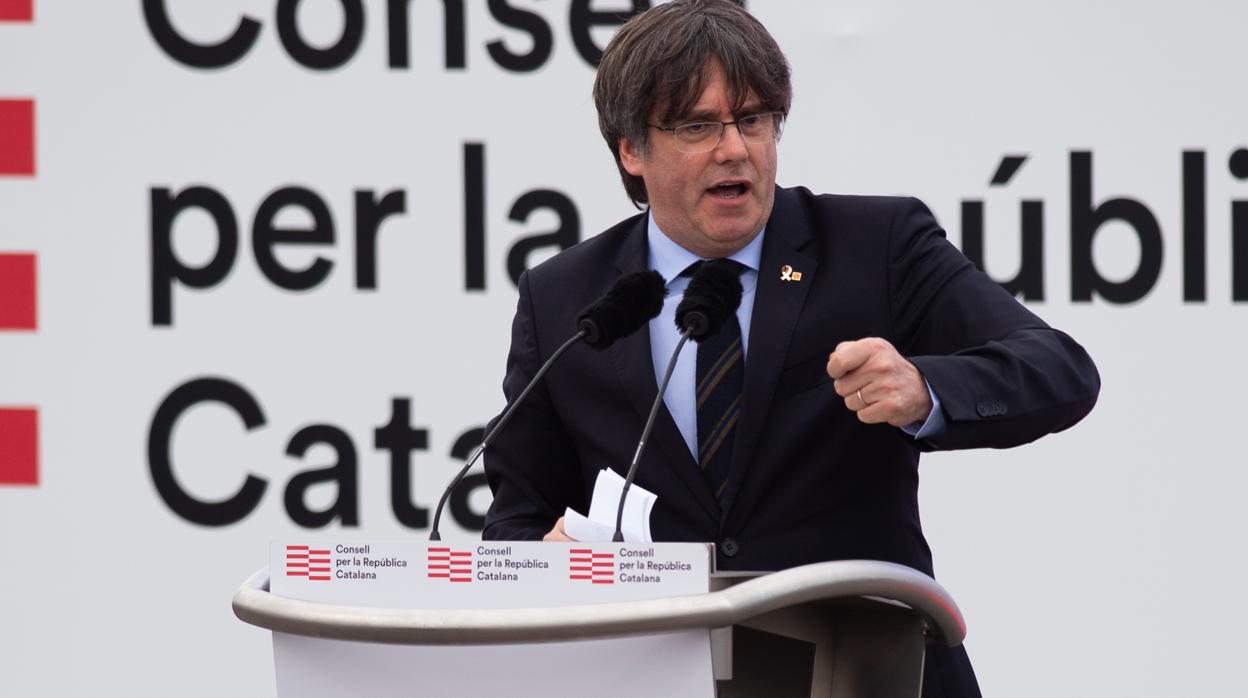 Carles Puigdemont, en un acto reciente en Perpiñán