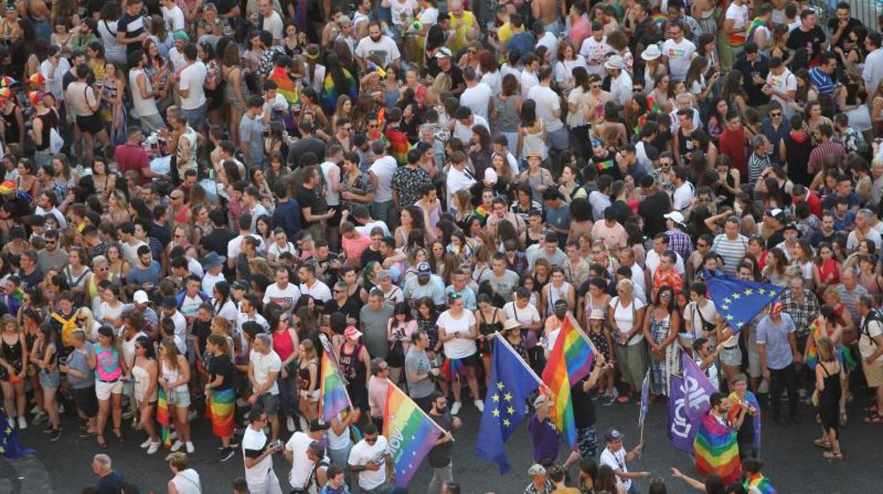 Marcha del Orgullo celebrada el año pasado en Madrid