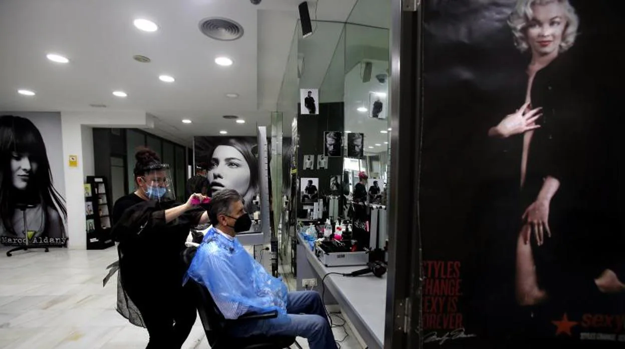 Una peluquería en Santiago de Compostela