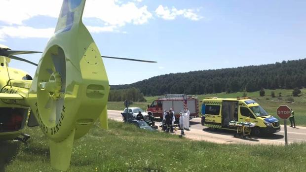 Fallece un joven de 31 años en un accidente en la N-234 a la altura de Hontoria de Pinar (Burgos)