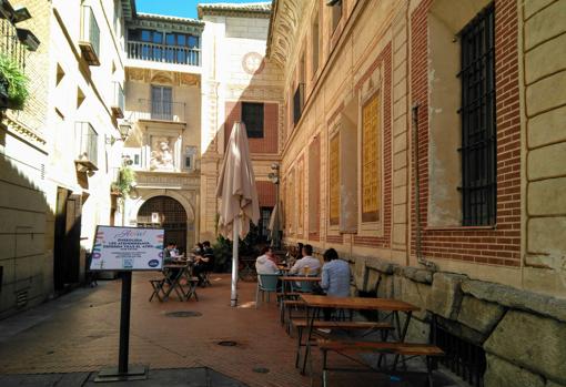 La terraza de «El Trébol», en el Casco histórico