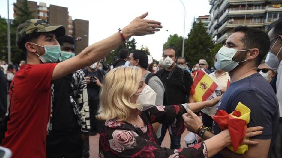 Fuertes enfrentamientos en Alcorcón a causa de las protestas contra el Gobierno