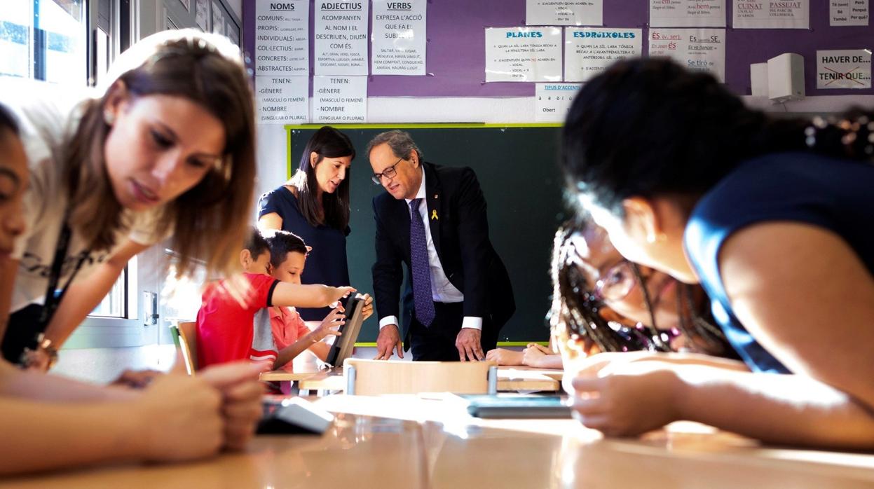 El president Torra y el conseller Bargalló inauguran el curso escolar en Cornellà