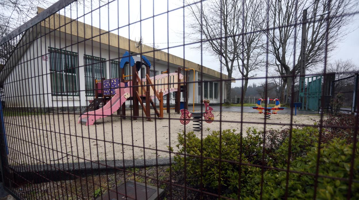 El parque infantil de una guardería de Santiago de Compostela