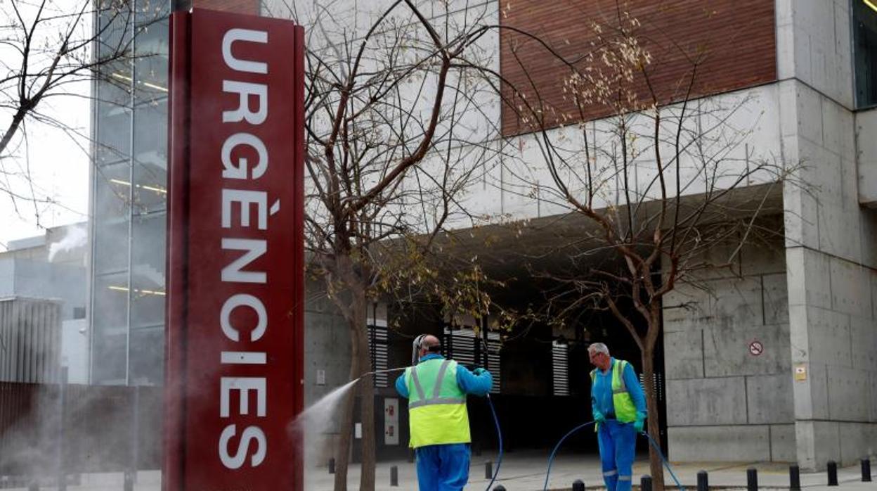 Taresas de desinfección en un centro hospitalario