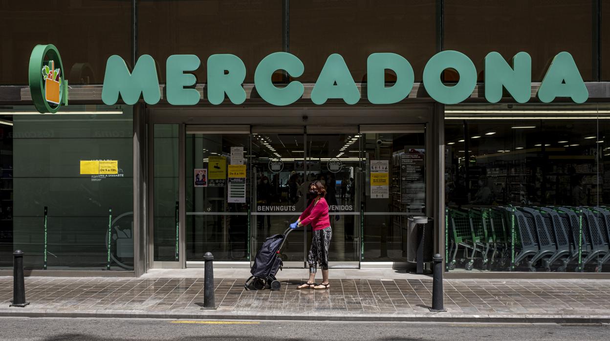 Imagen de archivo de un supermercado Mercadona en Valencia