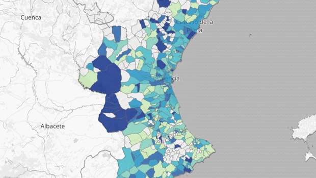 Busca aquí los contagios y muertes por coronavirus en los municipios de Valencia, Alicante y Castellón