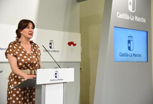 La portavoz del Gobierno de Castilla-La Mancha, Blanca Fernández