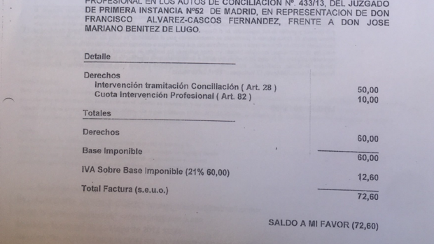 Foro pagó el procurador de Cascos en una causa vinculada al caso Gürtel