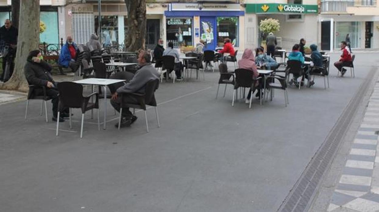 Terrazas en la Calle Carretería en Cuenca