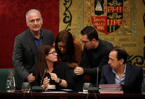 Noelia Posse el día de su reprobación en el Pleno de Móstoles