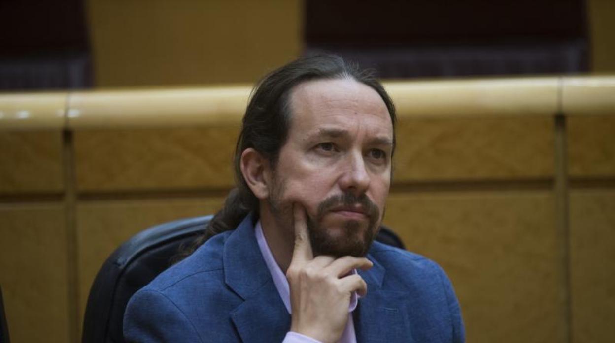 El vicepresidente segundo del Gobierno, Pablo Iglesias, la semana pasada en el Senado