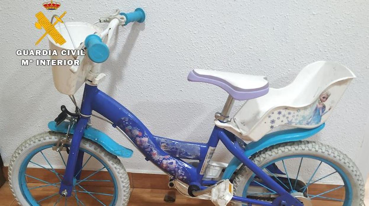 Bicicleta incautada al detenido en Albacete