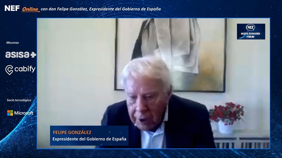 Felipe González, sobre el Gobierno: «Se parece mucho al camarote de los hermanos Marx»