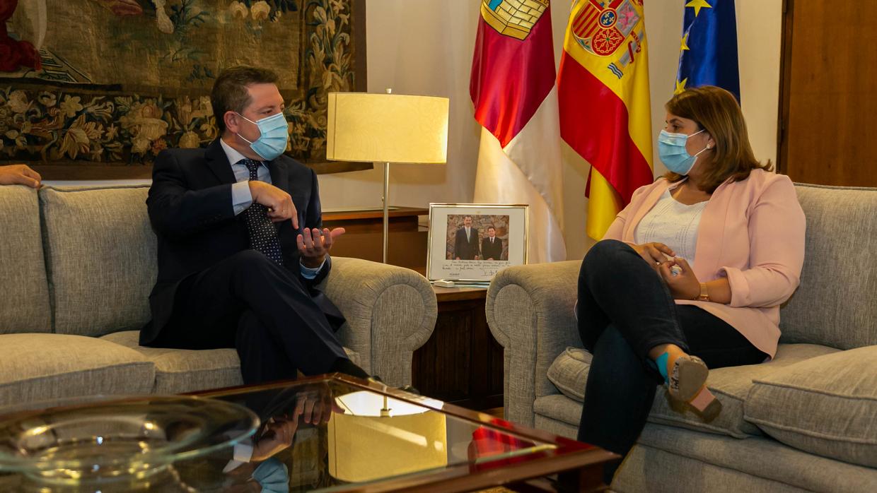 iliano García-Page y Tita García Élez durante su reunión