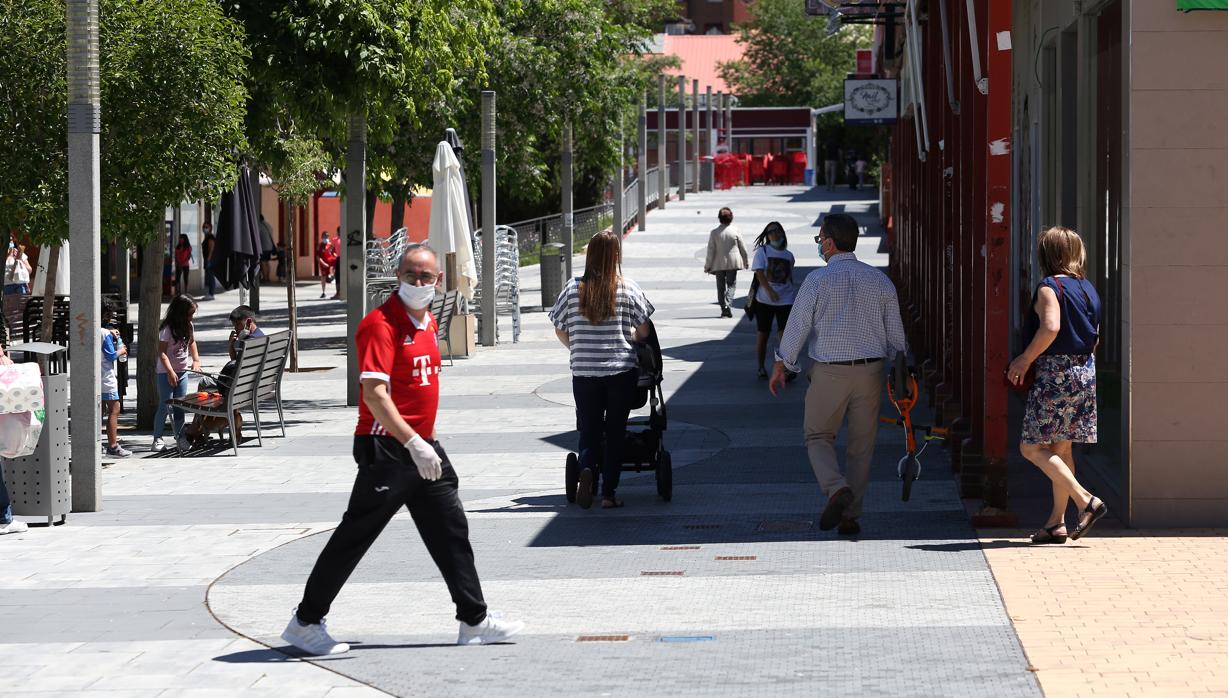 Una calle del barrio del Polígono de Toledo